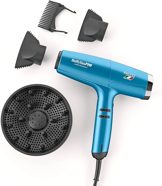BaBylissPRO® Nano Titanium™ Professional Italian High-Speed Falco Hair Dryer - 2000 watts and Ionic - Product Image