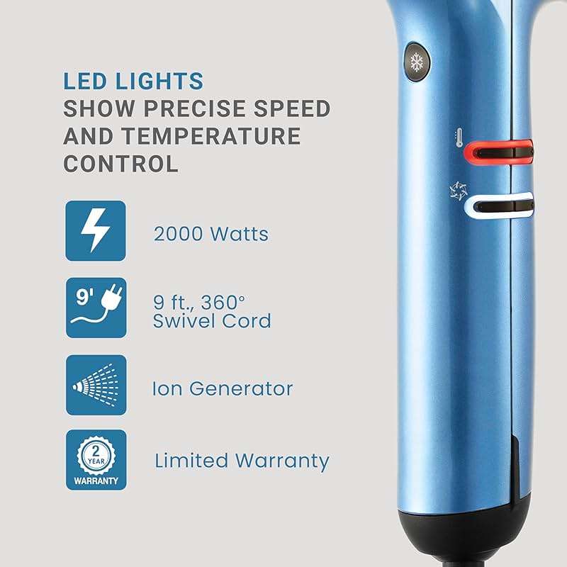 BaBylissPRO® Nano Titanium™ Professional Italian High-Speed Falco Hair Dryer - 2000 watts and Ionic - Image 4