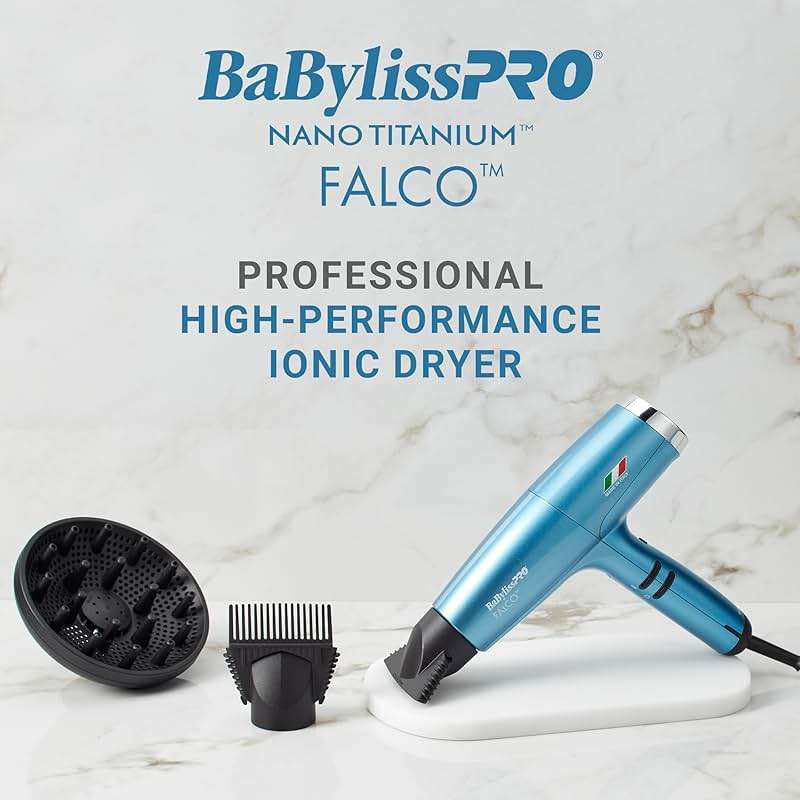 BaBylissPRO® Nano Titanium™ Professional Italian High-Speed Falco Hair Dryer - 2000 watts and Ionic - Image 10