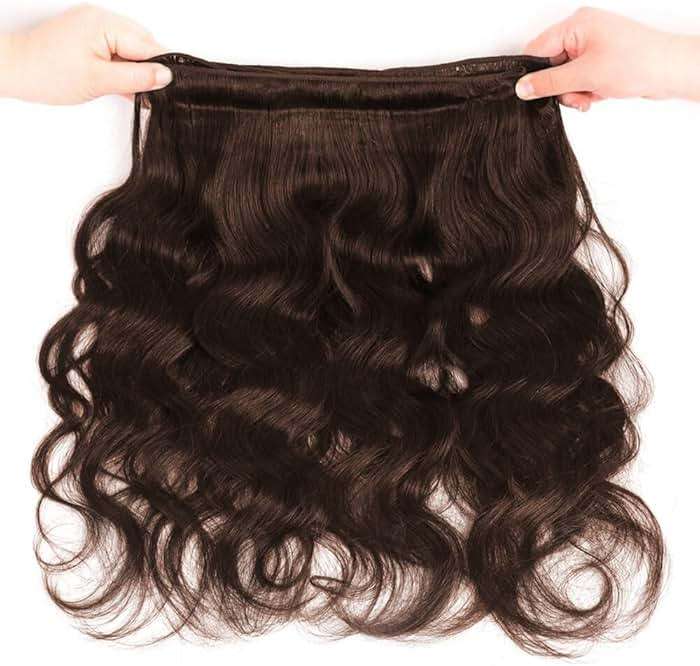 LUXEDIVA Chocolate Brown Human Hair Bundles 12A Body Wave Bundles Human Hair 14 16 18 18 Inch 4 Bundles Unprocessed 100% Indian Chocolate Color 4 Brown Real Hair Extensions - Image 9