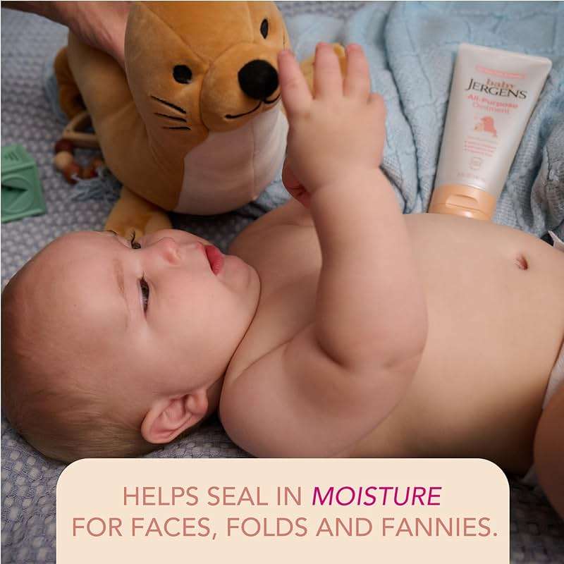 Jergens Baby All-Purpose Baby Ointment, Plant-Based Moisturizers, Petrolatum Free & Pediatrician-Tested, 5 Oz - Image 2