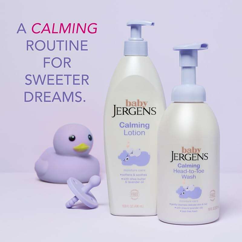 Jergens Baby Calming Head to Toe Foaming Wash, Baby Shampoo and Body Wash, Baby Shampoo Tear Free, Kids Foaming Body Wash, 18 Fl Oz - Image 7
