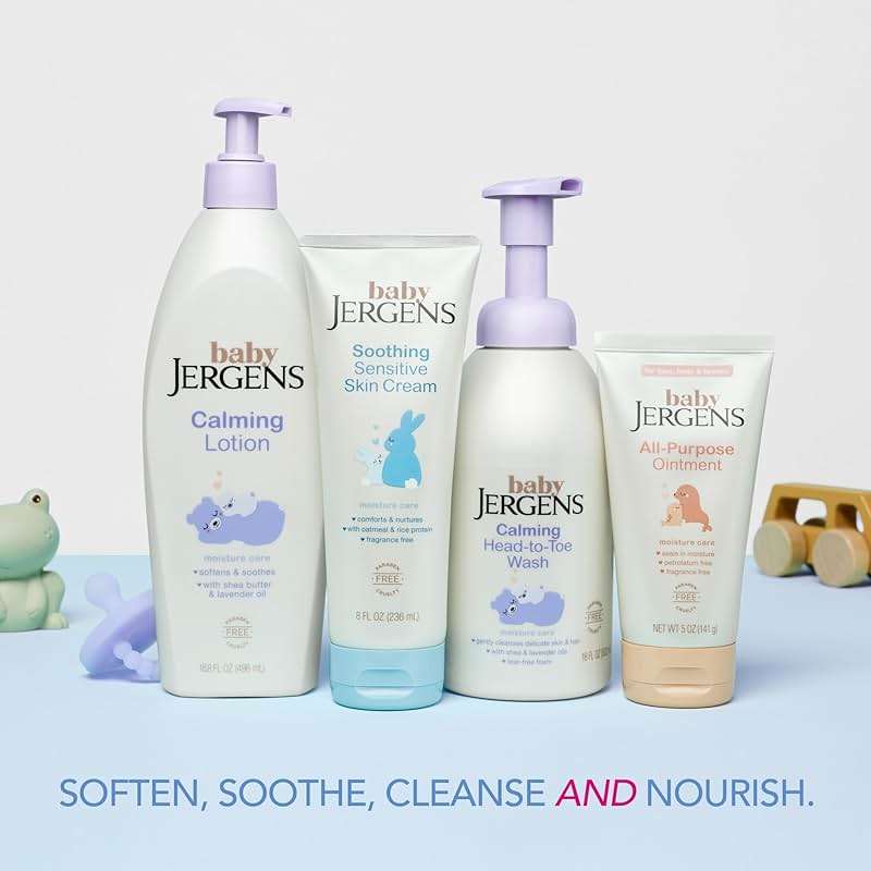Jergens Baby Calming Head to Toe Foaming Wash, Baby Shampoo and Body Wash, Baby Shampoo Tear Free, Kids Foaming Body Wash, 18 Fl Oz - Image 8