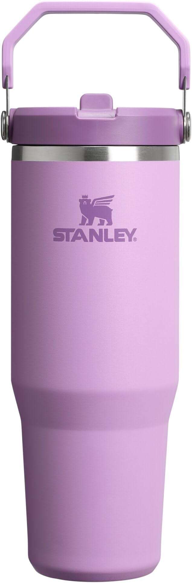 Stanley IceFlow 2.0 Flip Straw Tumbler with Handle 30 oz | Twist On Lid and Flip Up Straw | Leak Resistant Water Bottle | Insulated Stainless Steel | BPA-Free | Lilac - Image 1