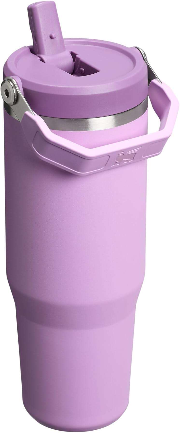 Stanley IceFlow 2.0 Flip Straw Tumbler with Handle 30 oz | Twist On Lid and Flip Up Straw | Leak Resistant Water Bottle | Insulated Stainless Steel | BPA-Free | Lilac - Image 3