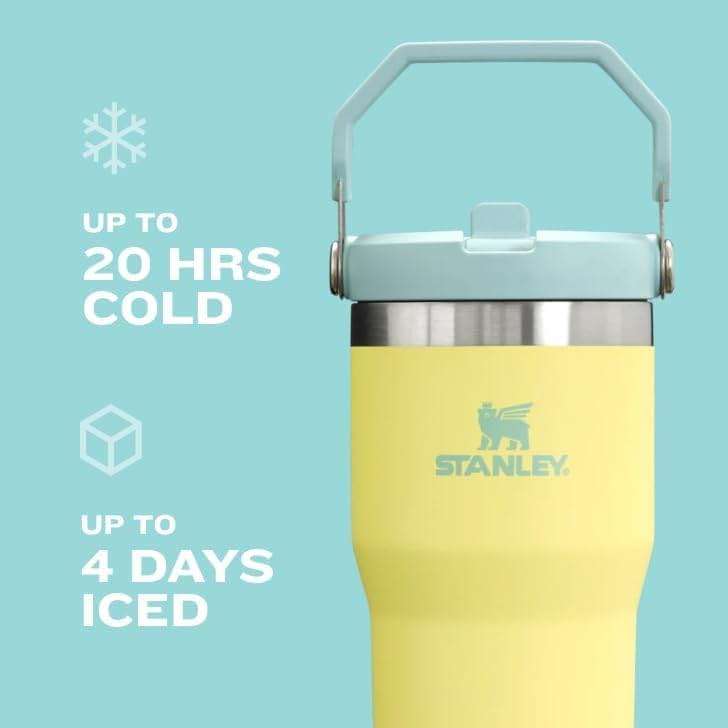 Stanley IceFlow 2.0 Flip Straw Tumbler with Handle 30 oz | Twist On Lid and Flip Up Straw | Leak Resistant Water Bottle | Insulated Stainless Steel | BPA-Free | Lilac - Image 5