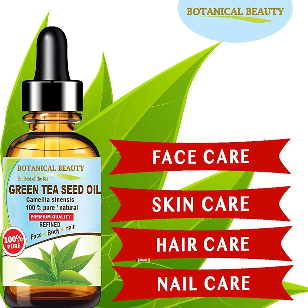 Botanical Beauty GREEN TEA SEED OIL Camellia Sinensis Oil 100% Pure Natural Undiluted Cold Pressed Carrier Oil for Face, Skin, Hair, Nails, Rich in Vitamin C, Vitamin E (0.5 Fl Oz) - Image 3