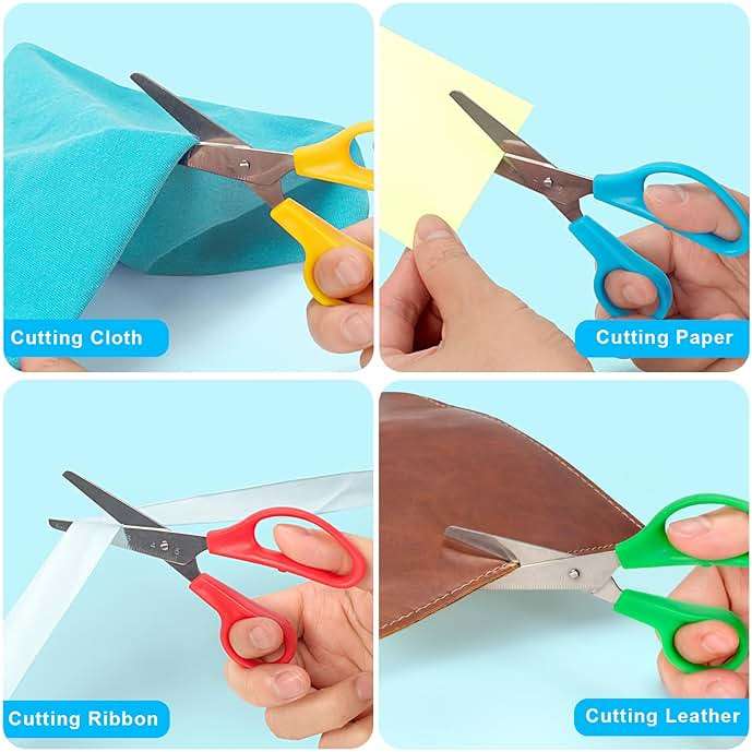 Toidgy 150 Packs Kids Scissors, 5 Inch Scissors Bulk for School, Blunt Tip Scissor for Kids Student Teacher, Safety Scissor for Preschool Classroom Office Home, School Supplies Craft Cutting Paper - Image 5