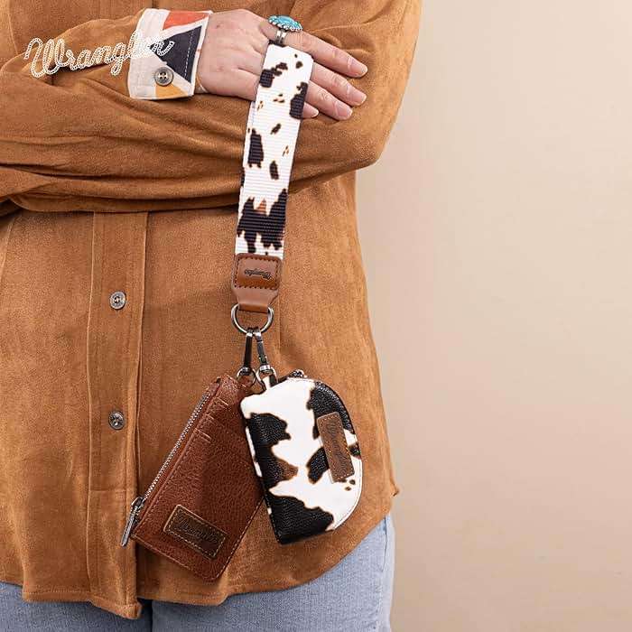 Montana West Wrangler Keychain Wristlet Wallets for Women Western Dual Pouch Wristlet Credit Card Holder Wallet - Image 2