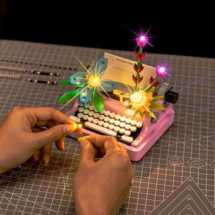 Brickshining LED Lighting Compatible with LEGO 31169 Typewriter with Flowers - JUST Light,No Model Included,Light Kit Compatible with LEGO Creator 3 in 1 31169 Building Set - Image 6