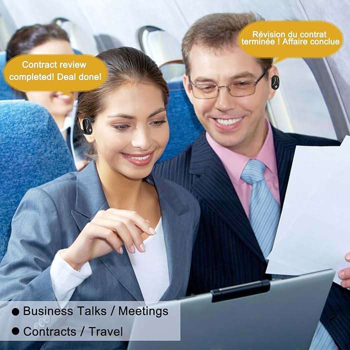 Language Translator Earbuds, 3-in-1 AI Translation Earbuds Real Time Supports 144 Languages Translate Headphones Two Way Online Bluetooth Instant Voice Translation Device for iOS & Android - Image 4