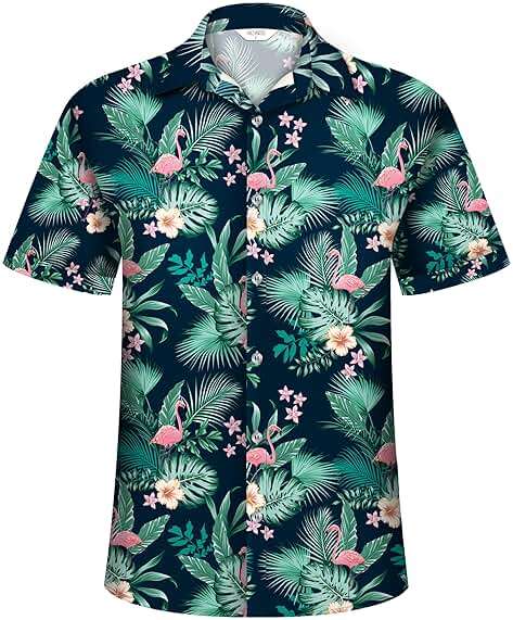 Hawaiian Shirt for Men Tropical Shirts Summer Beach Button Down Short Sleeve Luau Aloha Floral Cruise Vacation Outfit 2026 - Image 7