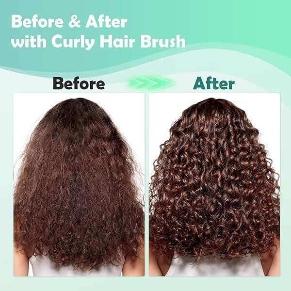 ABOYOY Curl Defining Brush with Side Gear for Curly Hair, Detangling & Styling Brush for Women Men, Lightweight Ergonomic Candy Brush Works on Wet or Dry Hair(green) - Image 4