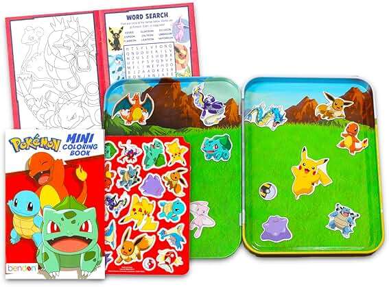 Pokemon Refrigerator Magnet Set - Bundle with 36 Fridge Magnets for Toddlers, Kids Learning Developmental Toys Plus Stickers, More | Magnetic Toys - Image 2