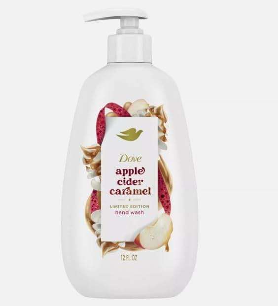 Dove Limited Edition Holiday Treats Liquid Hand Wash for Deep Nourishment Apple Cider Carmel 12 oz - Image 1