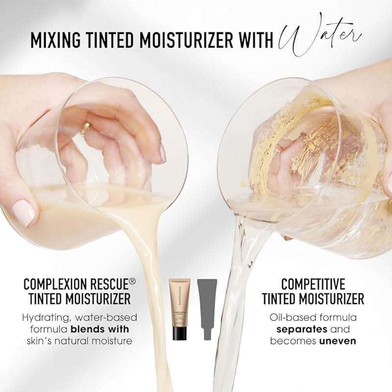 bareMinerals Complexion Rescue Tinted Moisturizer with SPF 30, Hydrating Tinted Mineral Sunscreen with Hyaluronic Acid, Sheer-to-Light Coverage, Multi-tasking, Skincare Infused Makeup - Image 7