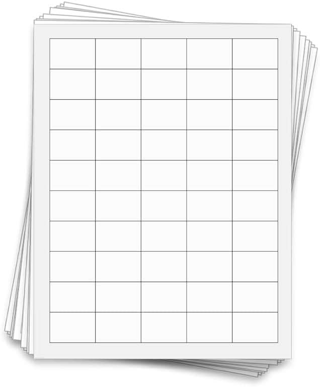 500 Waterproof Labels for Essential Oil 10ml Bottles, 1.5 x 1 in. | Waterproof White Vinyl for Inkjet Printers - Image 1