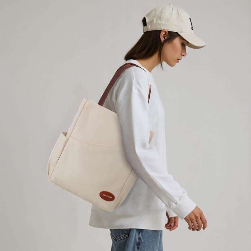 LUZZ Pickleball Tote Bag for Women with Pickleball Handbag 2 Paddle Compartment Front and behind Pockets Fashion Sport Tote - Image 2