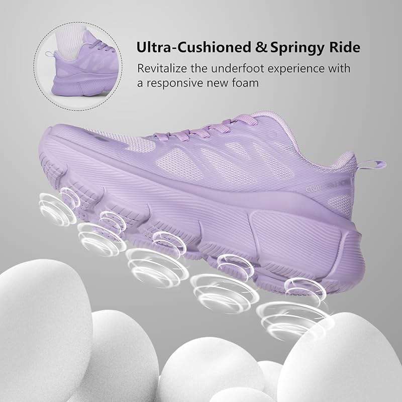 Hawkwell Women's Cloud Zero Active Nursing Shoes Breathable Cushion Walking Tennis Running Workout Shoes Non Slip Medical Work Sneakers - Image 3