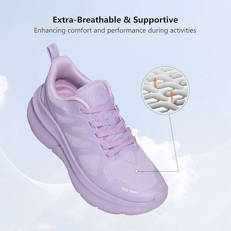 Hawkwell Women's Cloud Zero Active Nursing Shoes Breathable Cushion Walking Tennis Running Workout Shoes Non Slip Medical Work Sneakers - Image 5