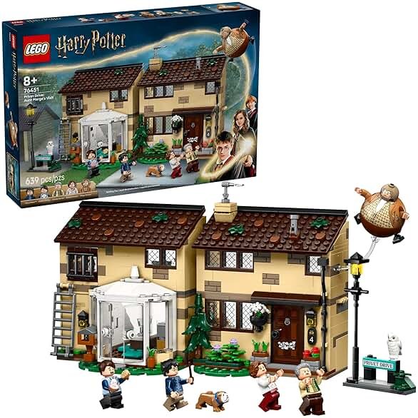 LEGO Harry Potter Privet Drive: Aunt Marge’s Visit Kids Toy - Buildable Book Nook and Room Decor for Boys and Girls, Ages 8+ - Collectible Harry Potter Minifigure - Birthday Gift Idea - 76451 - Product Image
