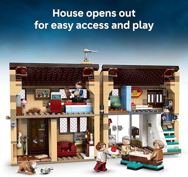 LEGO Harry Potter Privet Drive: Aunt Marge’s Visit Kids Toy - Buildable Book Nook and Room Decor for Boys and Girls, Ages 8+ - Collectible Harry Potter Minifigure - Birthday Gift Idea - 76451 - Image 3