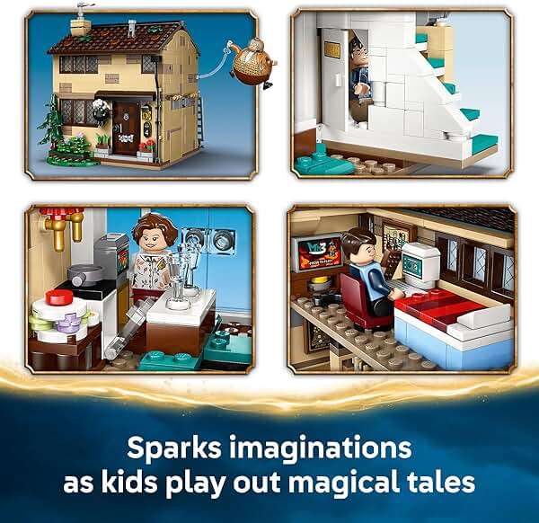 LEGO Harry Potter Privet Drive: Aunt Marge’s Visit Kids Toy - Buildable Book Nook and Room Decor for Boys and Girls, Ages 8+ - Collectible Harry Potter Minifigure - Birthday Gift Idea - 76451 - Image 4