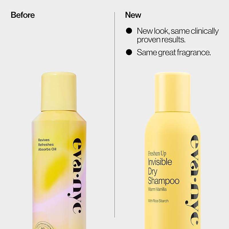 Eva NYC Invisible Dry Shampoo Spray - Oil-Absorbing, Removes Odor & No White Cast - Freshen Up Dry Shampoo For Women - For Light, Dark + Oily Hair - Warm Vanilla Scent - 5.3 oz - Image 3
