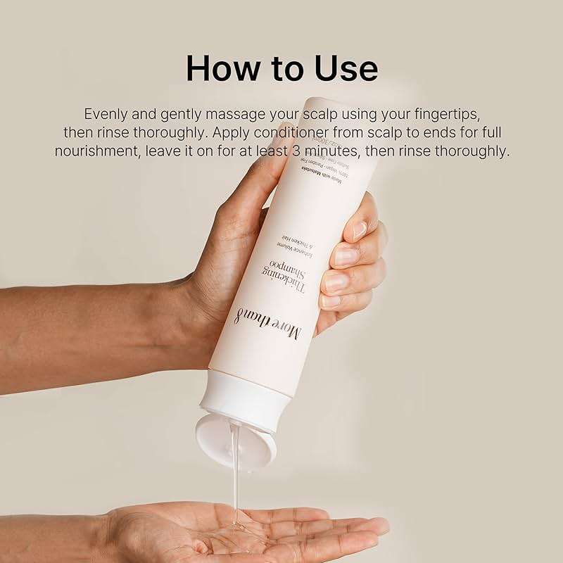 Morethan8 Korean Hair Thickening Shampoo with Matsutake mushroom, for Hair Loss and Hair growth – 300ml 100% Vegan, Paraben&Sulfate&Silicon Free - more than 8 - Image 2