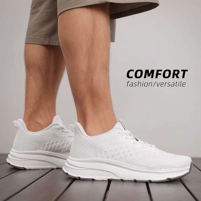 Men's Wide Toe Walking Shoes Casual Trail Running Sneakers Cross-Trainer Tennis Non Slip Athletic Gym Workout Soft Sole - Image 7