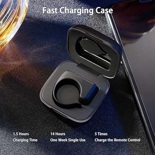 ZOZVO TikTok Scrolling Ring, Bluetooth Page Turner, Camera Remote, Long Battery Life, Compatible with iOS & Android, Up to 30ft Range, Black - Image 7