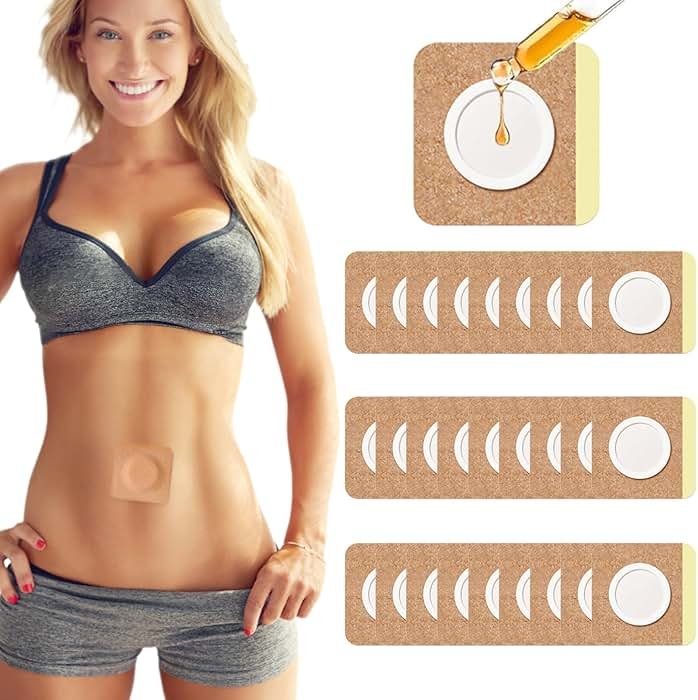 36Pcs Castor Oil Pack Wrap, Organic Cotton Castor Oil Patches for Belly Button, Disposable Self-Adhesive Pads, Portable Anti Leakage No Wash Kit - Product Image