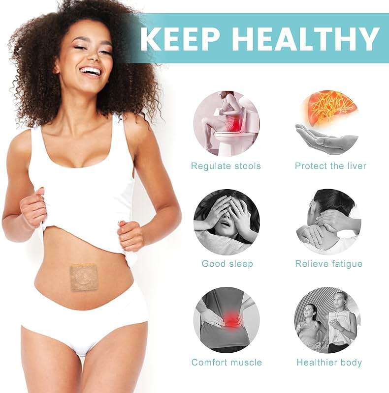 36Pcs Castor Oil Pack Wrap, Organic Cotton Castor Oil Patches for Belly Button, Disposable Self-Adhesive Pads, Portable Anti Leakage No Wash Kit - Image 2