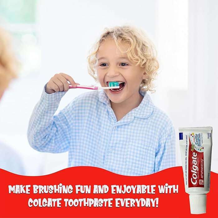 Colgate Kids Cavity Protection Fluoride Toothpaste, 6 Pack, Bubble Fruit Flavor, Children's Toothpaste, for Ages 2+, Sugar Free, No Artificial Preservatives, Travel Size 0.85 oz Each - Image 6
