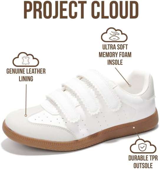 Project Cloud Sneakers for Women – Stylish & Comfortable Women's Fashion Sneakers with Memory Foam and Leather Insole – Non Slip & Lightweight Womens Shoes – Fashion Shoes for Women (Ysabelle) - Image 2