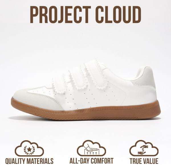 Project Cloud Sneakers for Women – Stylish & Comfortable Women's Fashion Sneakers with Memory Foam and Leather Insole – Non Slip & Lightweight Womens Shoes – Fashion Shoes for Women (Ysabelle) - Image 3
