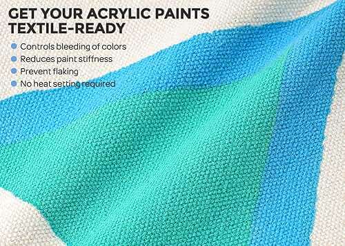 Nicpro Professional Effects Fabric Medium, 33.8oz Bottle with Pump, Fabric Painting Acrylic Fluid Medium, Improves Acrylic Paint Adhesion to Fabrics, Textiles for DIY Clothing, T-shirts, Shoes Jeans Bags - Image 3