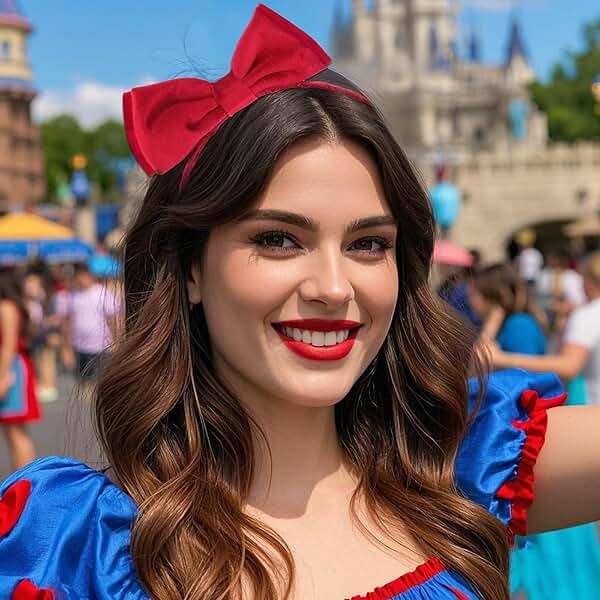 Jaciya Burgundy Velvet Bow Headband for Women Girls Hair Bow Headbands Cute Bowknot Hairband Cosplay Headpiece - Image 5