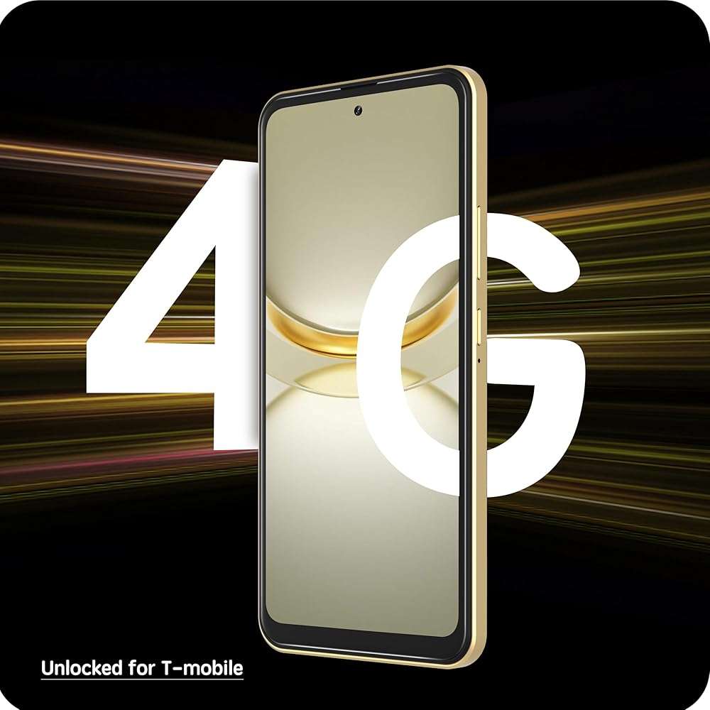 Zolykool A1, 4G Android Phone, 6.6 Inch Screen, Face Unlocked Phones, Unlocked for T-Mobile, 32GB Android 14 Smartphones, 3GB RAM Cell Phone, Octa-Core Dual SIM, 2025, Gold - Image 4