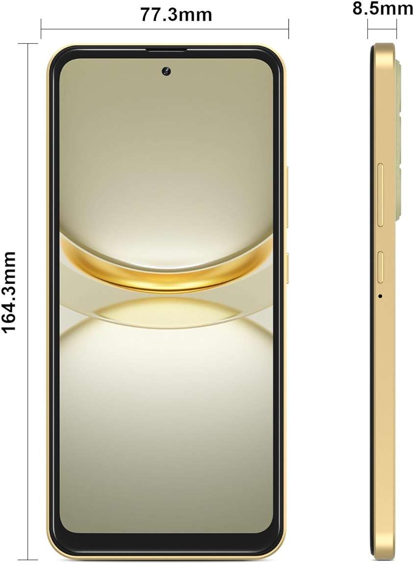Zolykool A1, 4G Android Phone, 6.6 Inch Screen, Face Unlocked Phones, Unlocked for T-Mobile, 32GB Android 14 Smartphones, 3GB RAM Cell Phone, Octa-Core Dual SIM, 2025, Gold - Image 8