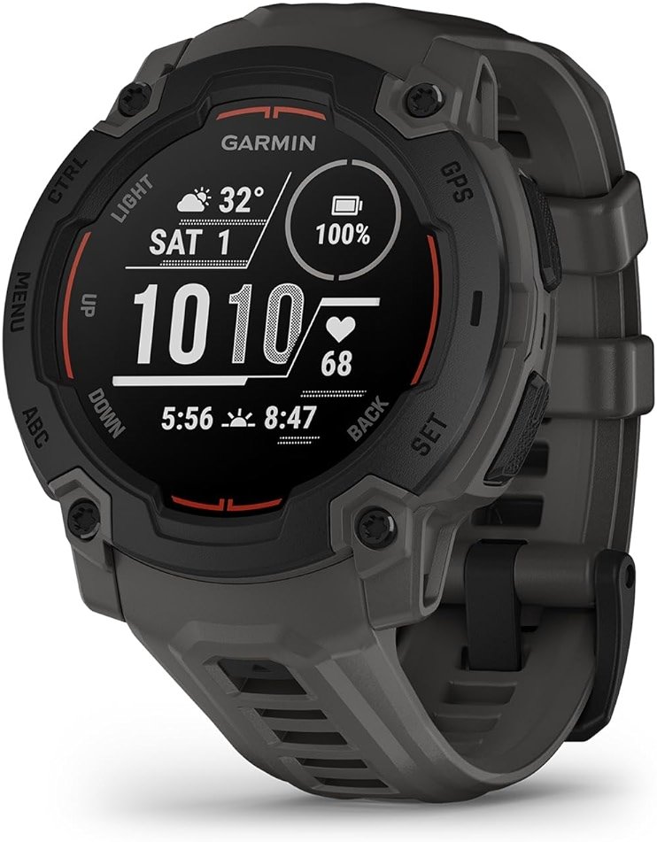 Garmin Instinct® E 45mm, Rugged Outdoor GPS Smartwatch, 24/7 Health Monitoring, Wrist-Based Heart Rate, Up to 16 Days of Battery Life, Charcoal - Product Image