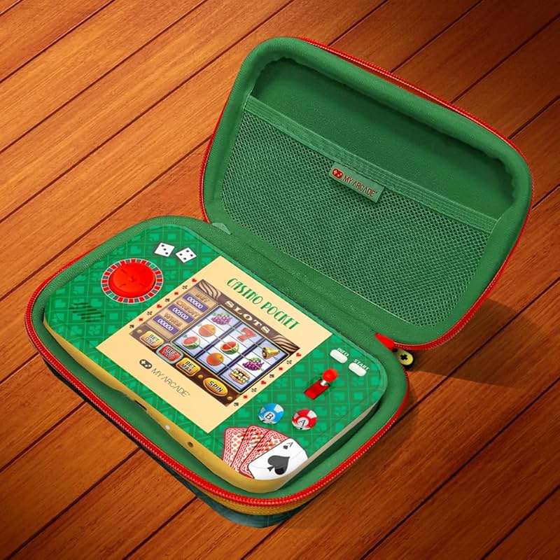 My Arcade Casino Pocket: Retro Casino Arcade, 30 Preloaded Games, Rechargeable Battery, Includes Travel Case - Image 2
