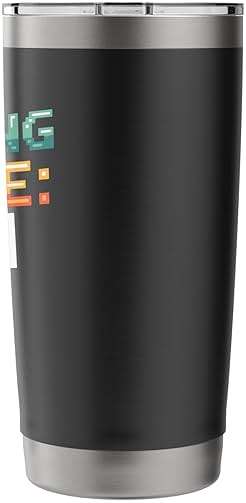 Gaming Mode On Funny Gamer Men Boys Kids Stainless Steel Insulated Tumbler - Image 3