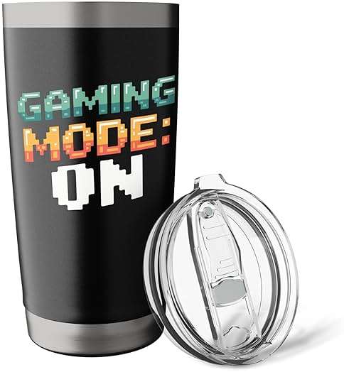 Gaming Mode On Funny Gamer Men Boys Kids Stainless Steel Insulated Tumbler - Image 6