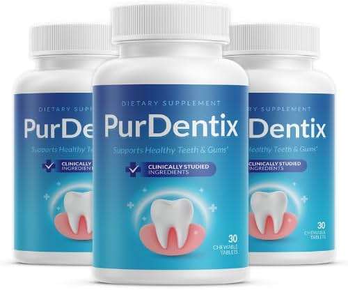 PurDentix Oral Health Probiotic – 4-Strain Formula for Healthy Gums, Teeth & Fresh Breath – 90 Chewable Tablets - Image 1