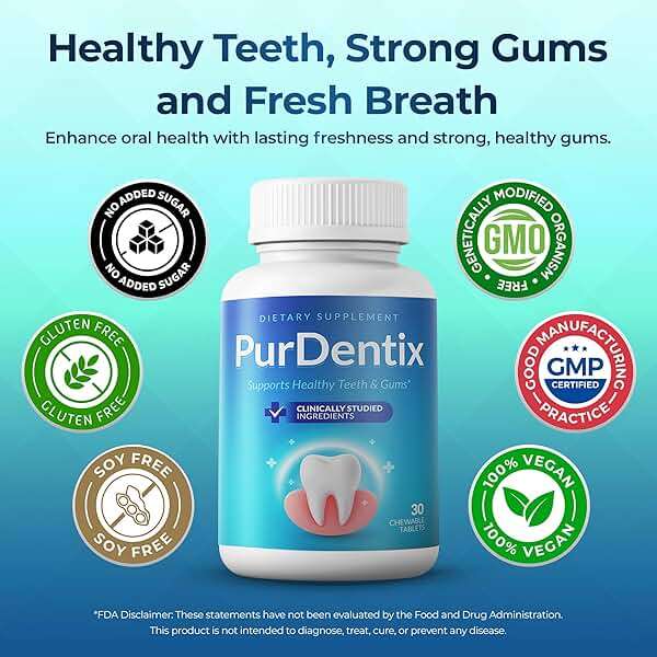 PurDentix Oral Health Probiotic – 4-Strain Formula for Healthy Gums, Teeth & Fresh Breath – 90 Chewable Tablets - Image 6