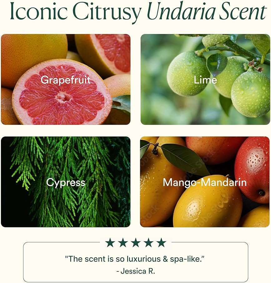 OSEA Undaria Algae™ Body Wash - pH Balanced - Hydrating & Moisturizing Citrus Scented Cleanser - Clean, Vegan, Non-Toxic Skincare - 8oz - Image 5