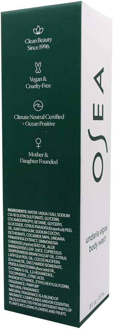 OSEA Undaria Algae™ Body Wash - pH Balanced - Hydrating & Moisturizing Citrus Scented Cleanser - Clean, Vegan, Non-Toxic Skincare - 8oz - Image 9