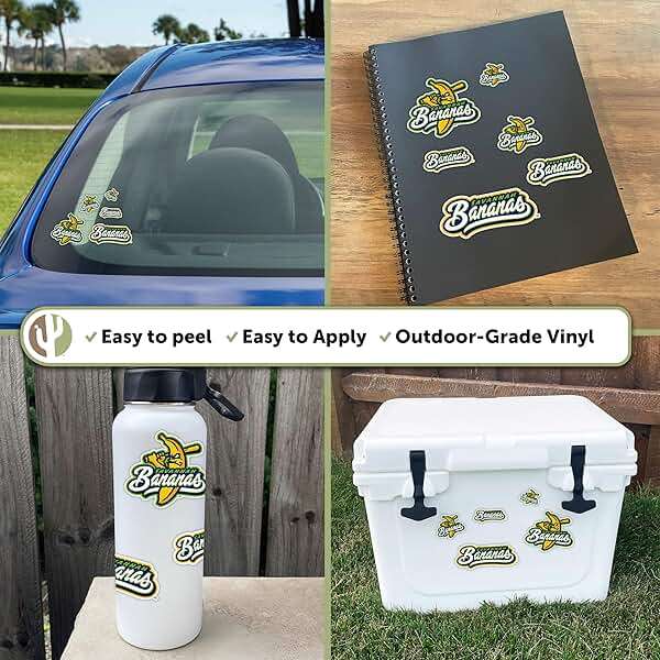 Desert Cactus Savannah Bananas Sticker Decal Vinyl Baseball Laptop Water Bottle Car Scrapbook (Type 1-2) - Image 5