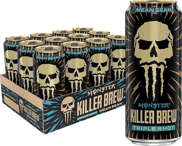 Monster Energy Killer Brew Mean Bean, 15 Fl Oz | Pack of 12 - Image 1